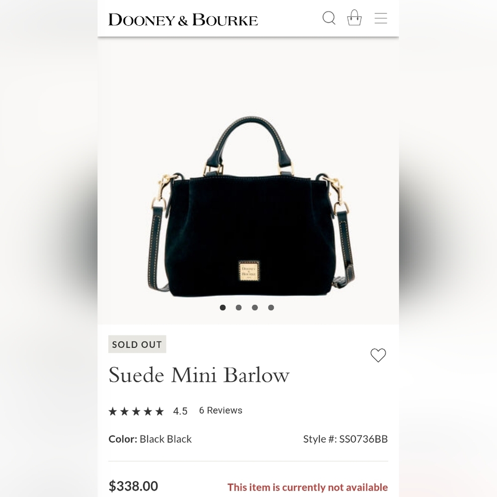 Suede Mini Barlow Dooney & Bourke Olive Green
